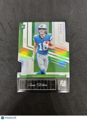 2025 Panini Donruss Elite Football Isaac TeSlaa #32 Status RC 4/7