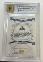2022 Panini National Treasures Definitive Ink Kevin Garnett #45 /49 BGS 8 Auto 10