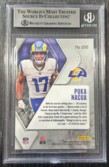 2023 Panini Phoenix Green Puka Nacua #200 BGS 9