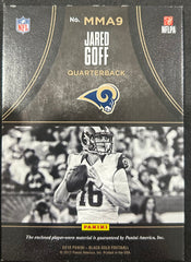 2017 Panini Black Gold Massive Materials Jared Goff #MMA9 18/99 Player-worn material