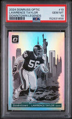 2024 Panini Donruss Optic Downtown Legends Lawrence Taylor #10 PSA 10