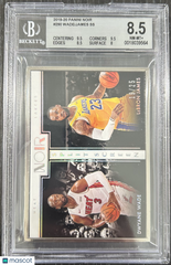 2019 Panini Noir LeBron James SS Dwyane Wade #290 /LeBron BGS 8.5