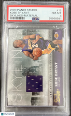 2009 Panini Studio Skylines Kobe Bryant #13 Material 110/249 PSA 8