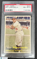 1957 Topps Roy Campanella #210 PSA 8