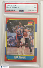 1986 Fleer Isiah Thomas #109 PSA 7