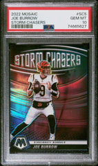 2022 Mosaic Joe Burrow Storm Chasers PSA 10