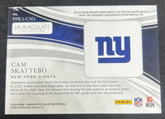 2025 Immaculate Cam Skattebo Patch Autograph