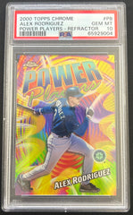 2000 Topps Chrome Power Players Alex Rodriguez Power Players-Refractor