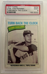 1977 Topps Carl Yastrzemski #434 Turn Back The Clock PSA 9
