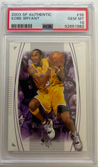 2003 Sp Authentic Kobe Bryant PSA 10 #35