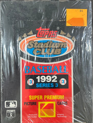 1992 Topps Baseball Stadium Club Series 3 Box