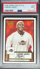 2005 Topps 1952 Style Basketball, LeBron James, #111, PSA 9