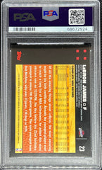 2007 Topps Basketball, LeBron James, #23, PSA 8