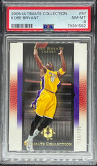 2005 Upper Deck Ultimate Collection Basketball 736/750, Kobe Bryant, #57, PSA 8