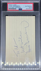 Index Card, Baseball, Hank Greenberg, PSA/DNA Authentic Auto