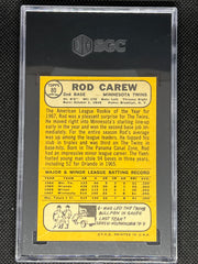 1968 Topps Baseball, All-Star Rookie, Rod Carew, #80, SGC 6.5