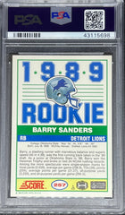 1989 Score Football, Barry Sanders, #257, PSA 9