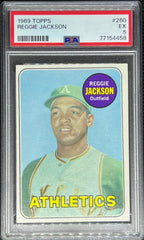 1969 Topps Baseball, Reggie Jackson, #260, PSA 5