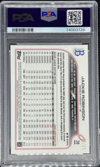 2022 Topps Gilded Collection, Raywave Gold Etch, Jackie Robinson, #30, PSA 10