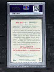 2009 Bowman '48 Basketball, Auto, Bill Russell, #48ABR, PSA 8