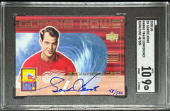 2000 Upper Deck Hockey, Hawaii Trade Conference Auto 48/500, Gordie Howe, #GH, SGC 10 / 9