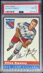 1954 Topps Hockey, Allan Stanley, #41, PSA 6