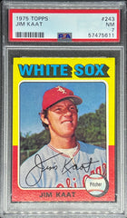 1975 Topps Baseball, Jim Kaat, #243, PSA 7
