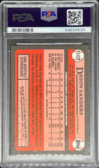 1989 Topps Traded Baseball, Auto, Deion Sanders, #110T, PSA / DNA Certified, 10 / 10