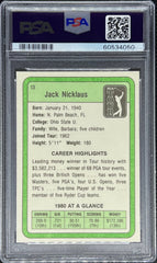 1981 Donruss Golf, Jack Nicklaus, #13, PSA 9
