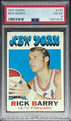 1971 Topps Basketball, Rick Barry, #170, PSA 4