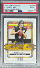 2022 Contenders Football, Rookie of the Year Contenders, Kenny Pickett, #ROYKPI, PSA 10
