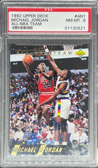 1992 Upper Deck Basketball, Michael Jordan, All-NBA Team, #AN1, PSA 8