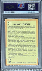 1991 Fleer Basketball, Michael Jordan, All Star, #211, PSA 9