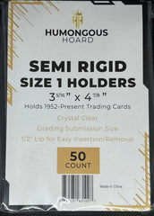Semi Rigid Card Holders, Size 1, 50 / Pack