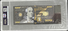 Novelty Currency, Autographed $100 Black, Pete Rose, PSA/DNA Auto 10