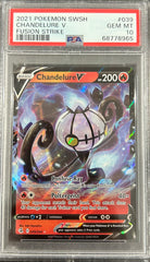 2021 Pokemon Chandelure V PSA 10