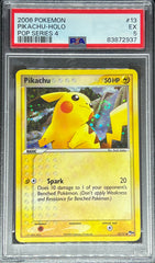 2006 Pokemon, Pikachu - Holo, Pop Series 4, #13, PSA 5