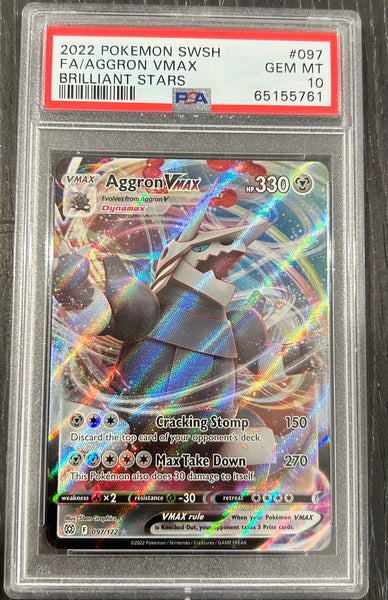 pokemon card aggron vmax price 2022 Pokemon Aggron VMAX PSA 10 – Top Issue Secured