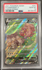 2021 Pokemon Greedent V PSA 10