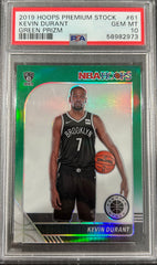 2019 Panini Hoops Premium Stock Kevin Durant Green Prizm