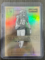 2022 Playbook Football Justin Jefferson Sketchbooks /99