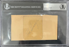 Football, Red Grange Autograph Cut Swatch, BGS Authentic