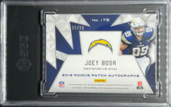 2016 Panini Spectra Football, Rookie Patch Autographed 75/99, Joey Bosa, #173, SGC 9.5