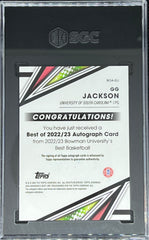 2022 Bowman University Best Basketball, Best of '22-'23 Auto, GG Jackson, SGC 10 / 9.5