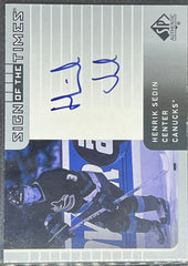 2002 Upper Deck SP Hockey, Sign of the Times Auto, Henrik Sedin, #HS