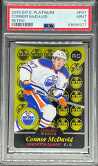 2015 O-Pee-Chee Platinum Hockey, Retro, Connor McDavid, #R97, PSA 9