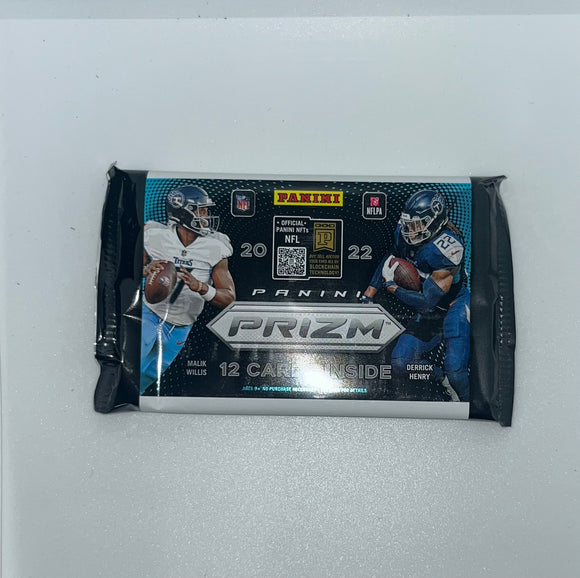 Pack from 2022 Panini Prizm Football Hobby Box - 12 Cards