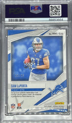 2023 Panini Phoenix Football, Rising Rookie Material Signature - Gloves 60/99, Matt LaPorta, #RMSSLA, PSA 9 / 10 (Auto)