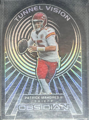 2022 Panini Obdidian Football, Tunnel Vision 72/99, Patrick Mahomes II, #TV-PMA