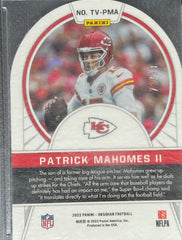 2022 Panini Obdidian Football, Tunnel Vision 72/99, Patrick Mahomes II, #TV-PMA